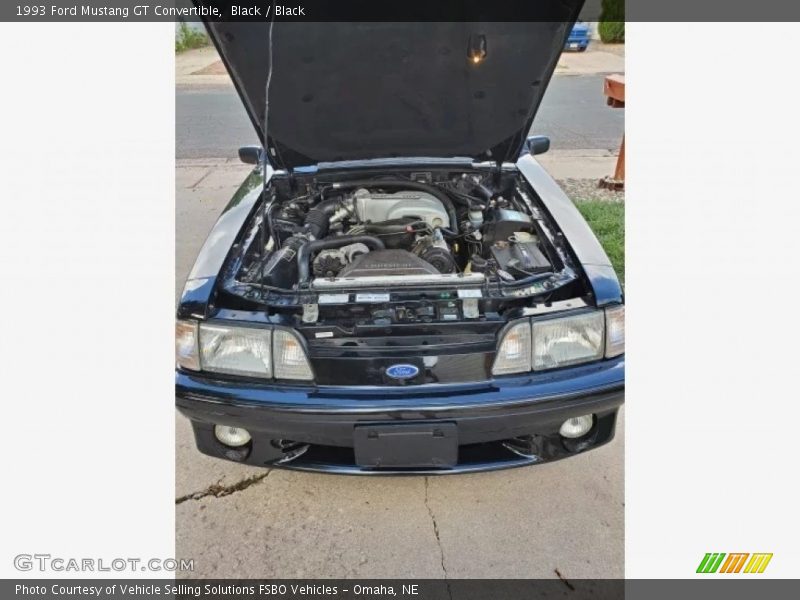 Black / Black 1993 Ford Mustang GT Convertible