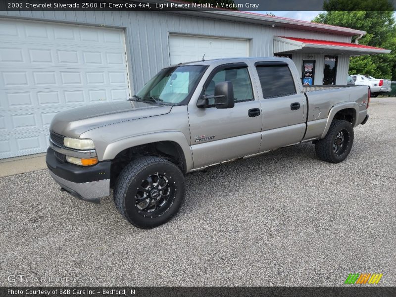 Light Pewter Metallic / Medium Gray 2002 Chevrolet Silverado 2500 LT Crew Cab 4x4