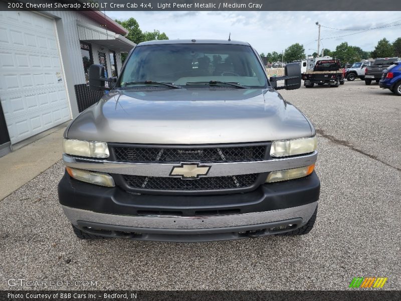 Light Pewter Metallic / Medium Gray 2002 Chevrolet Silverado 2500 LT Crew Cab 4x4