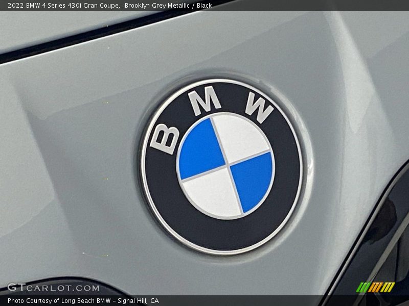 Brooklyn Grey Metallic / Black 2022 BMW 4 Series 430i Gran Coupe