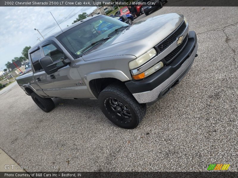 Light Pewter Metallic / Medium Gray 2002 Chevrolet Silverado 2500 LT Crew Cab 4x4