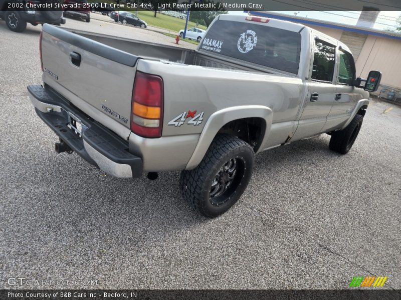 Light Pewter Metallic / Medium Gray 2002 Chevrolet Silverado 2500 LT Crew Cab 4x4