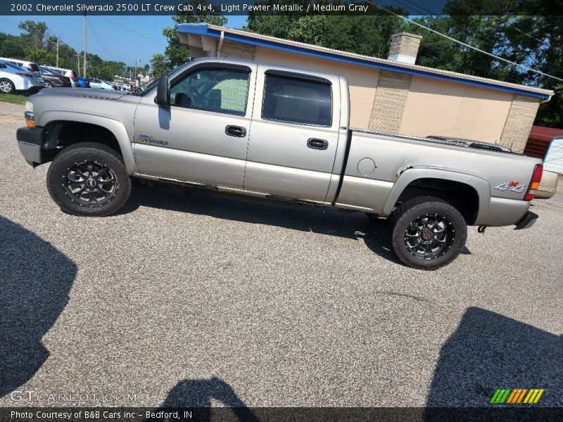Light Pewter Metallic / Medium Gray 2002 Chevrolet Silverado 2500 LT Crew Cab 4x4