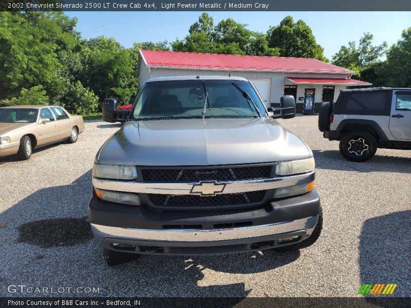 Light Pewter Metallic / Medium Gray 2002 Chevrolet Silverado 2500 LT Crew Cab 4x4