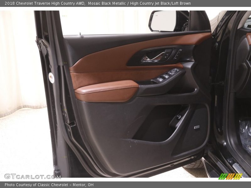 Mosaic Black Metallic / High Country Jet Black/Loft Brown 2018 Chevrolet Traverse High Country AWD