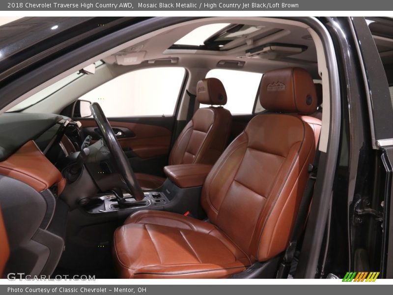 Mosaic Black Metallic / High Country Jet Black/Loft Brown 2018 Chevrolet Traverse High Country AWD