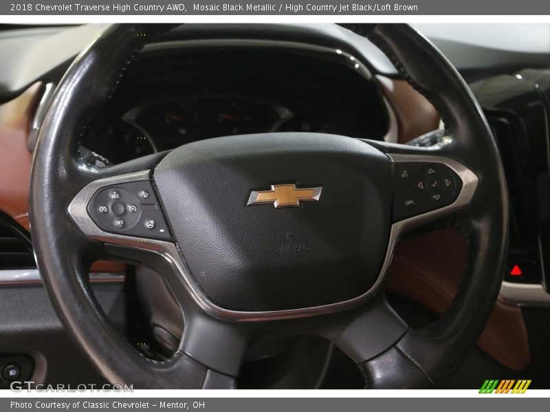 Mosaic Black Metallic / High Country Jet Black/Loft Brown 2018 Chevrolet Traverse High Country AWD