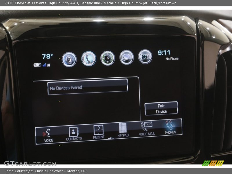 Mosaic Black Metallic / High Country Jet Black/Loft Brown 2018 Chevrolet Traverse High Country AWD