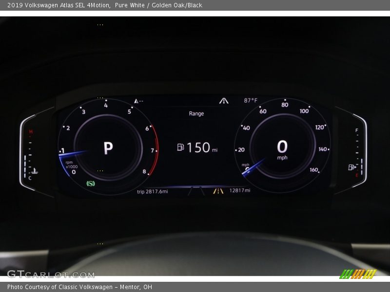  2019 Atlas SEL 4Motion SEL 4Motion Gauges