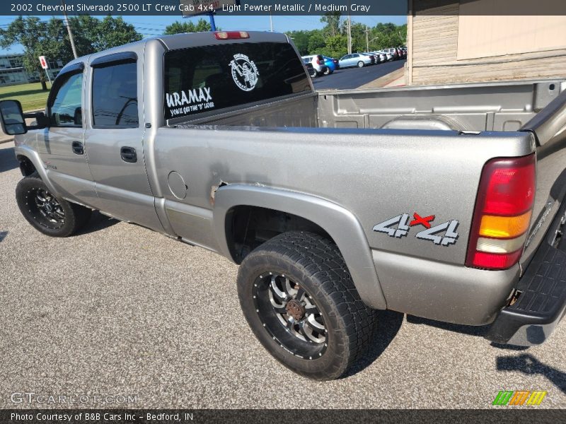 Light Pewter Metallic / Medium Gray 2002 Chevrolet Silverado 2500 LT Crew Cab 4x4