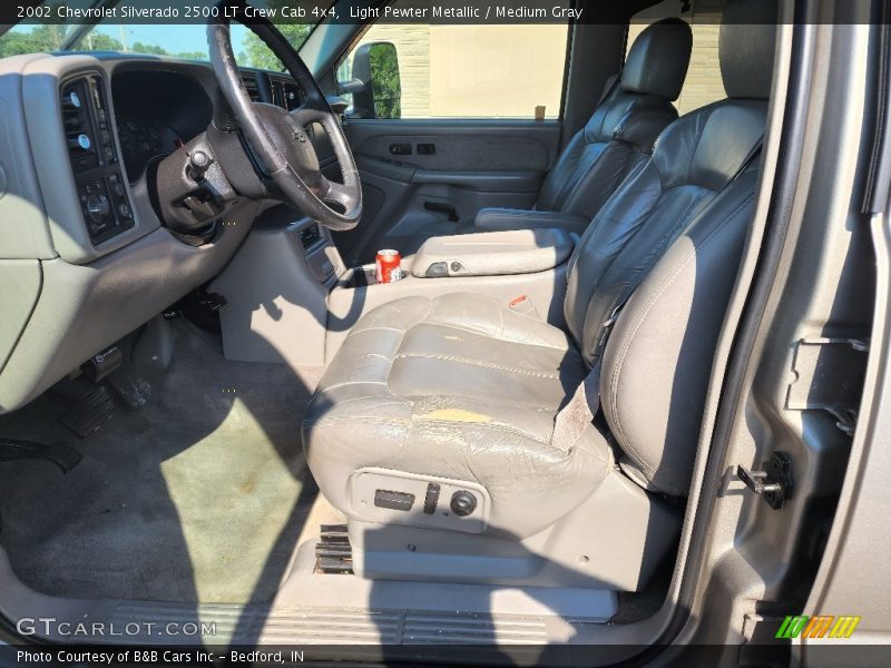 Light Pewter Metallic / Medium Gray 2002 Chevrolet Silverado 2500 LT Crew Cab 4x4