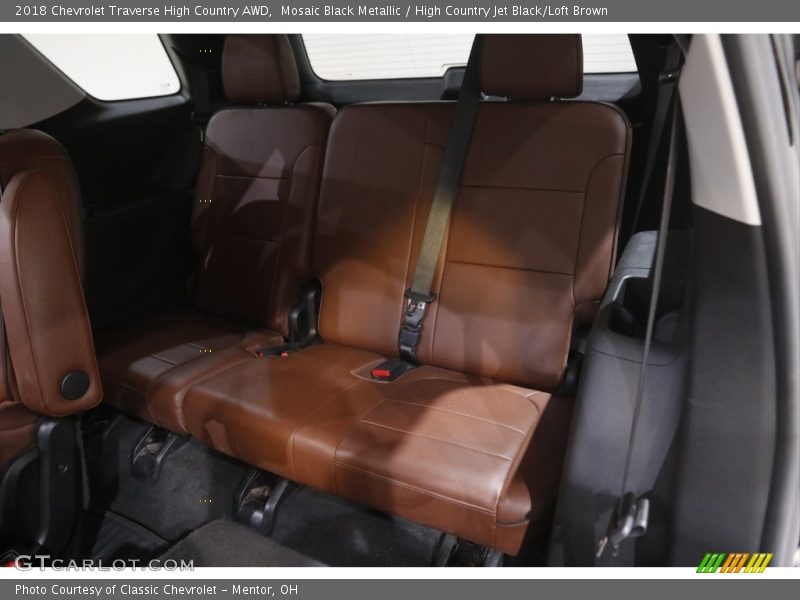 Mosaic Black Metallic / High Country Jet Black/Loft Brown 2018 Chevrolet Traverse High Country AWD