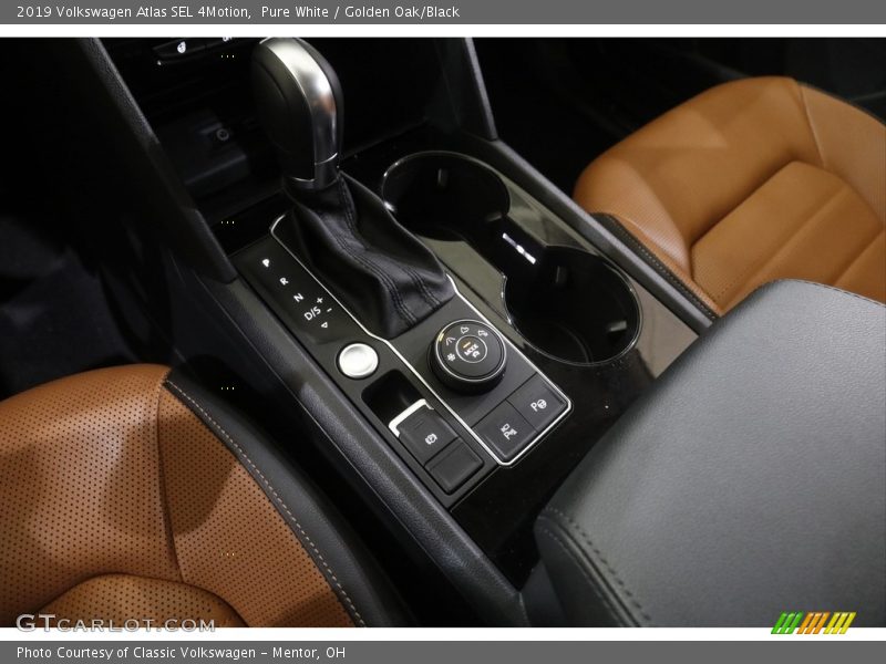 Pure White / Golden Oak/Black 2019 Volkswagen Atlas SEL 4Motion