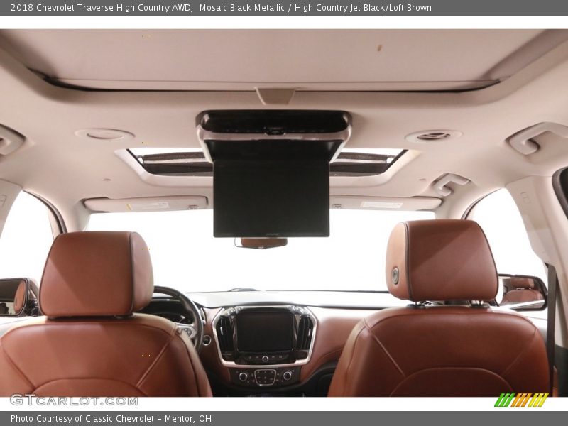 Mosaic Black Metallic / High Country Jet Black/Loft Brown 2018 Chevrolet Traverse High Country AWD