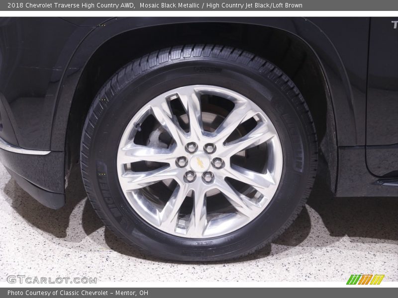 Mosaic Black Metallic / High Country Jet Black/Loft Brown 2018 Chevrolet Traverse High Country AWD