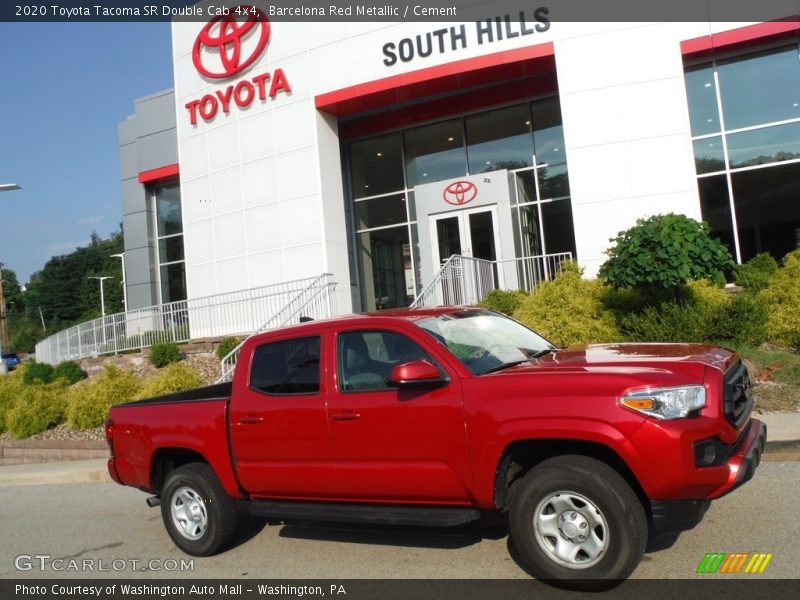 Barcelona Red Metallic / Cement 2020 Toyota Tacoma SR Double Cab 4x4