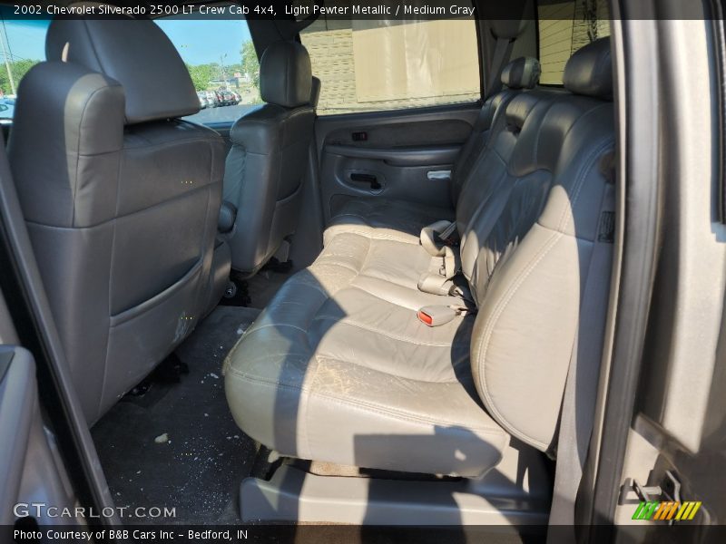 Light Pewter Metallic / Medium Gray 2002 Chevrolet Silverado 2500 LT Crew Cab 4x4