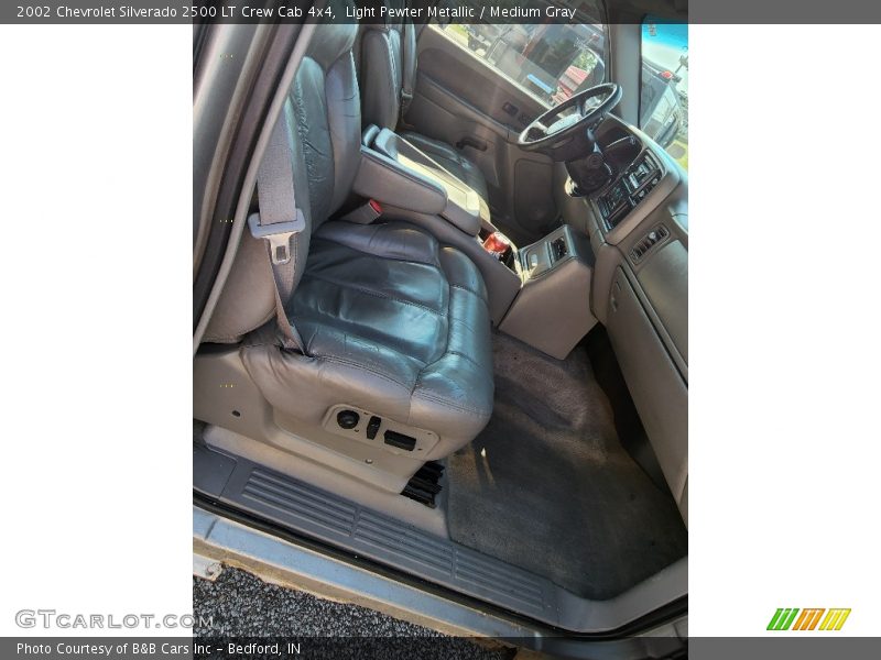 Light Pewter Metallic / Medium Gray 2002 Chevrolet Silverado 2500 LT Crew Cab 4x4