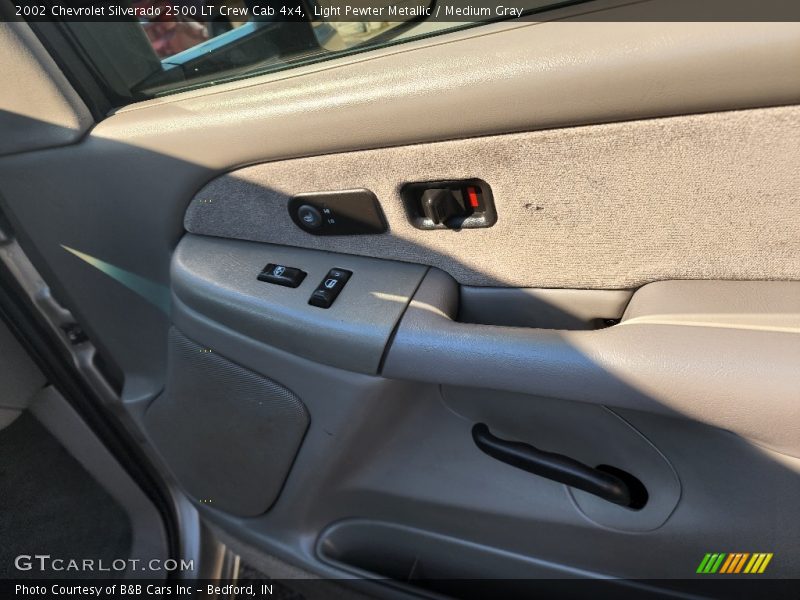 Light Pewter Metallic / Medium Gray 2002 Chevrolet Silverado 2500 LT Crew Cab 4x4