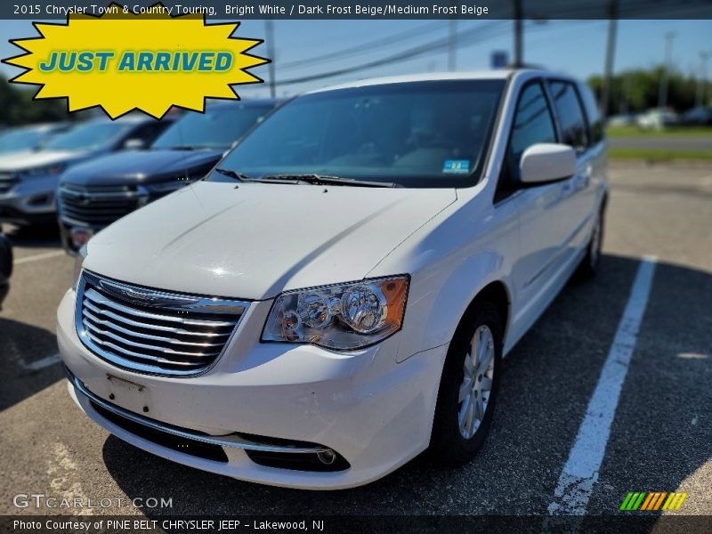 Bright White / Dark Frost Beige/Medium Frost Beige 2015 Chrysler Town & Country Touring