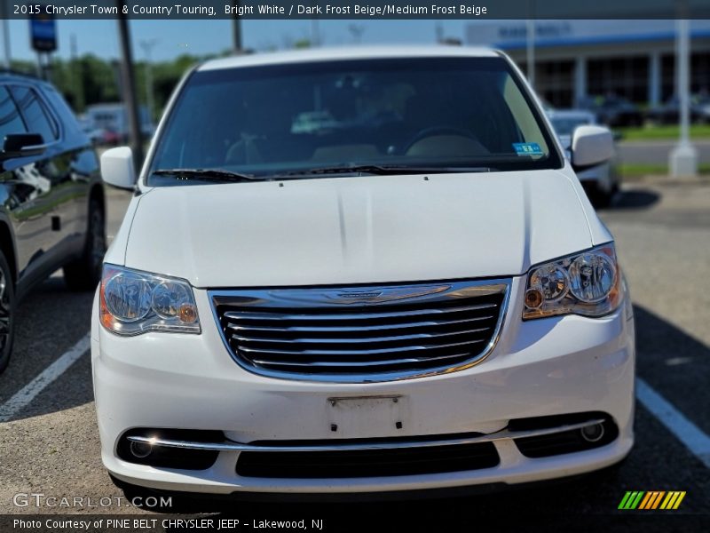 Bright White / Dark Frost Beige/Medium Frost Beige 2015 Chrysler Town & Country Touring