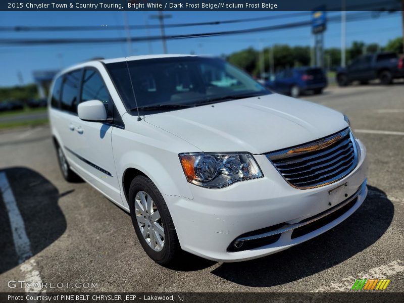 Bright White / Dark Frost Beige/Medium Frost Beige 2015 Chrysler Town & Country Touring