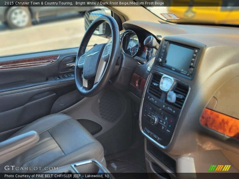 Bright White / Dark Frost Beige/Medium Frost Beige 2015 Chrysler Town & Country Touring