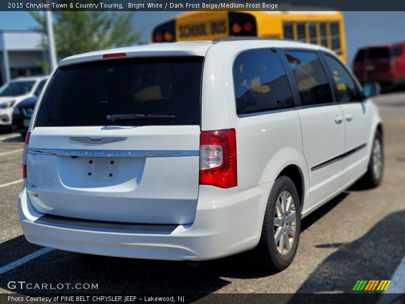 Bright White / Dark Frost Beige/Medium Frost Beige 2015 Chrysler Town & Country Touring