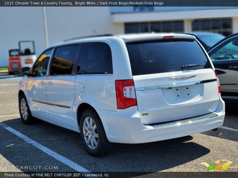 Bright White / Dark Frost Beige/Medium Frost Beige 2015 Chrysler Town & Country Touring