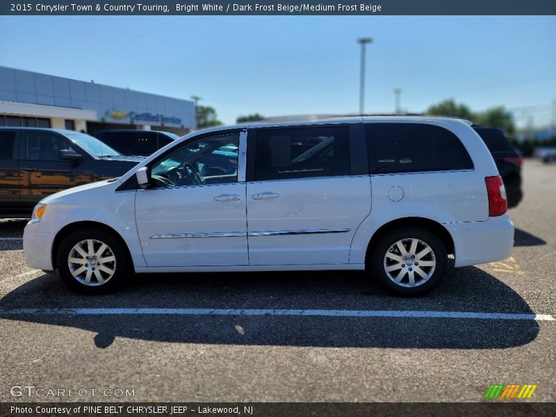 Bright White / Dark Frost Beige/Medium Frost Beige 2015 Chrysler Town & Country Touring