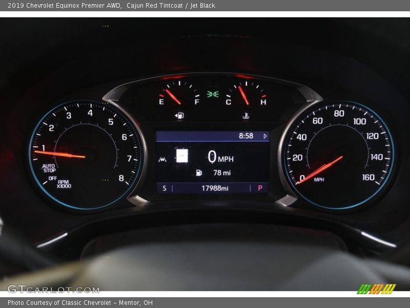 Cajun Red Tintcoat / Jet Black 2019 Chevrolet Equinox Premier AWD