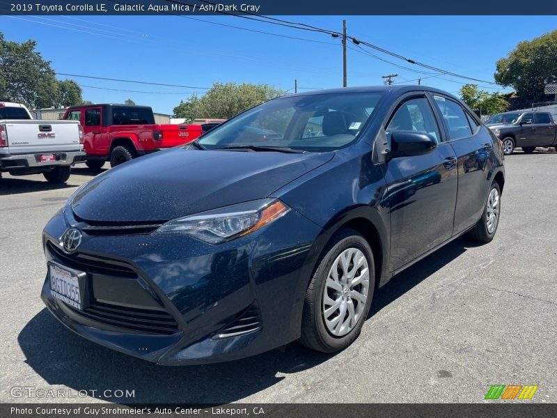 Galactic Aqua Mica / Ash/Dark Gray 2019 Toyota Corolla LE