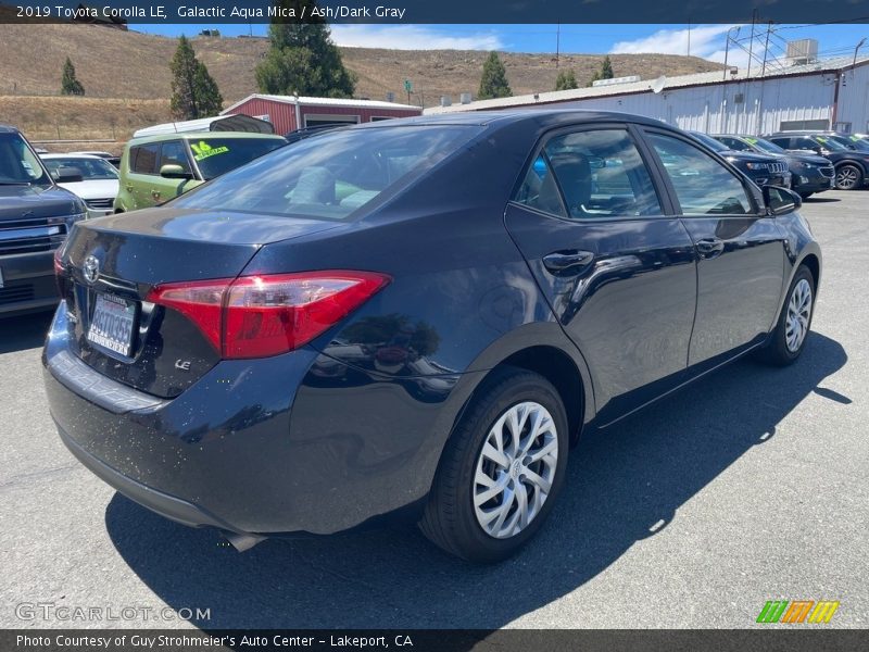 Galactic Aqua Mica / Ash/Dark Gray 2019 Toyota Corolla LE