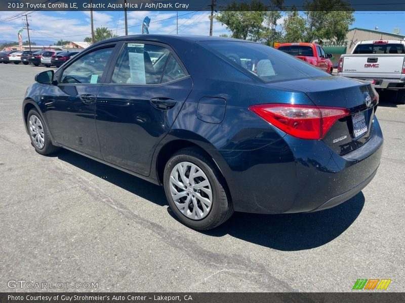 Galactic Aqua Mica / Ash/Dark Gray 2019 Toyota Corolla LE
