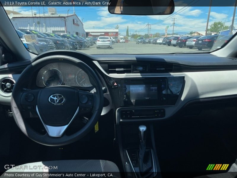Galactic Aqua Mica / Ash/Dark Gray 2019 Toyota Corolla LE