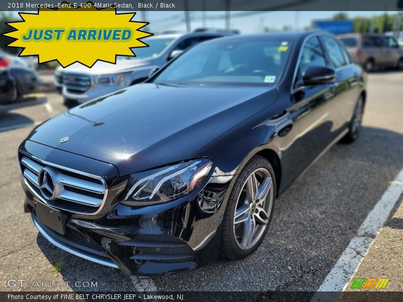 Black / Black 2018 Mercedes-Benz E 400 4Matic Sedan