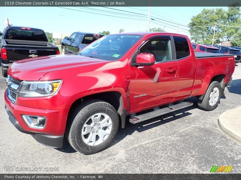 Red Hot / Jet Black 2018 Chevrolet Colorado LT Extended Cab 4x4