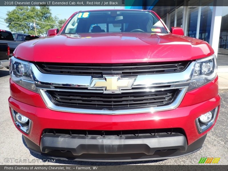 Red Hot / Jet Black 2018 Chevrolet Colorado LT Extended Cab 4x4