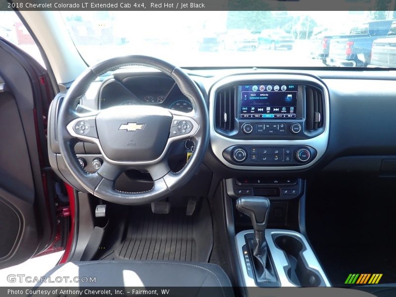 Red Hot / Jet Black 2018 Chevrolet Colorado LT Extended Cab 4x4