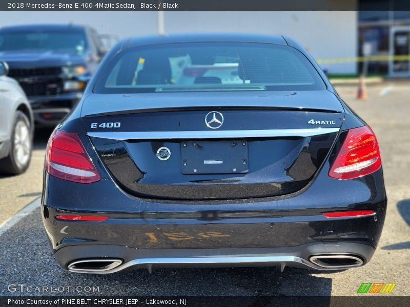 Black / Black 2018 Mercedes-Benz E 400 4Matic Sedan