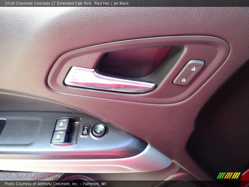 Red Hot / Jet Black 2018 Chevrolet Colorado LT Extended Cab 4x4