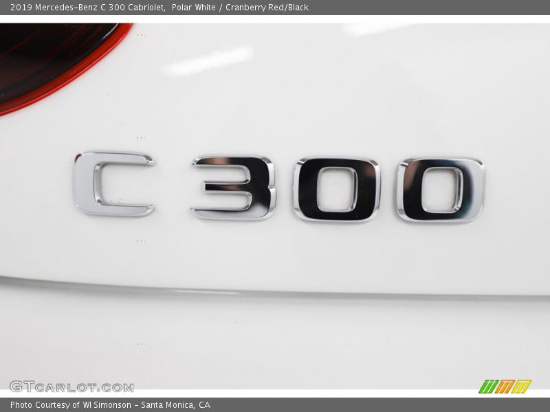 Polar White / Cranberry Red/Black 2019 Mercedes-Benz C 300 Cabriolet