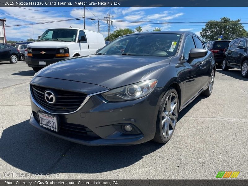 Meteor Gray Mica / Black 2015 Mazda Mazda6 Grand Touring