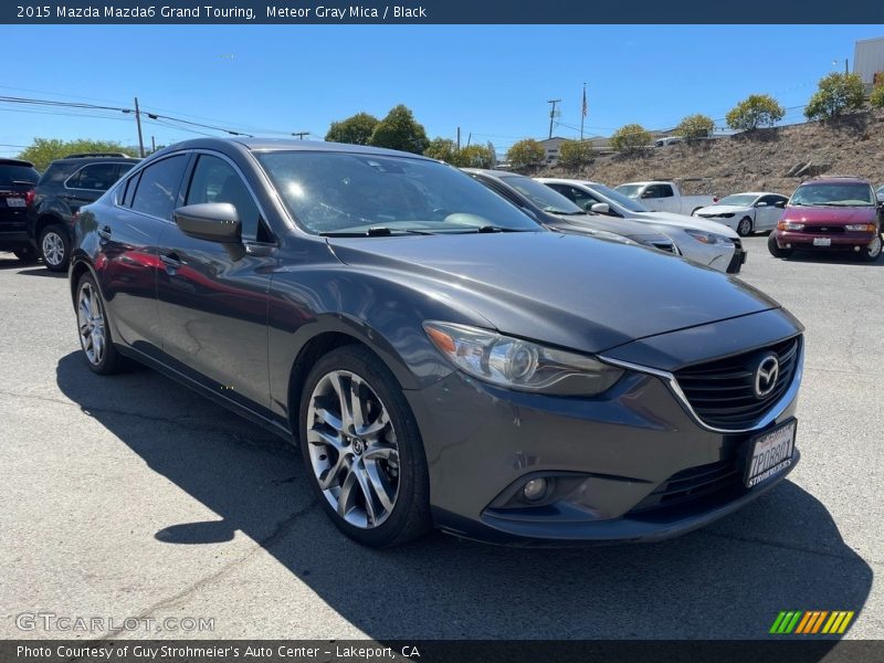 Meteor Gray Mica / Black 2015 Mazda Mazda6 Grand Touring
