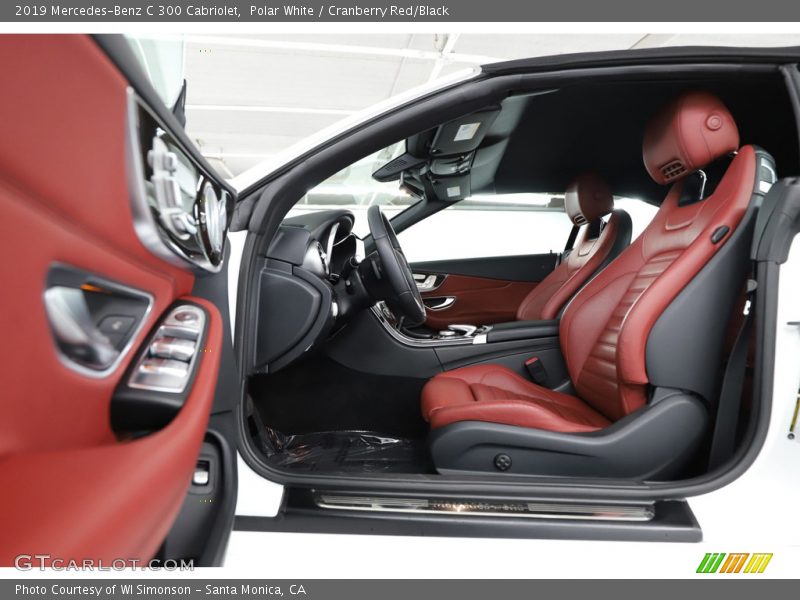 Polar White / Cranberry Red/Black 2019 Mercedes-Benz C 300 Cabriolet