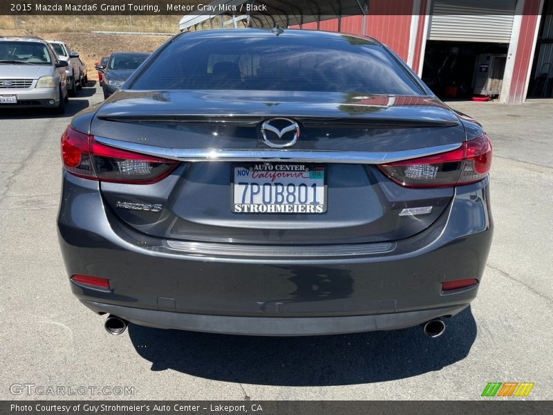 Meteor Gray Mica / Black 2015 Mazda Mazda6 Grand Touring