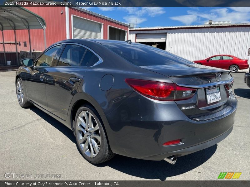 Meteor Gray Mica / Black 2015 Mazda Mazda6 Grand Touring