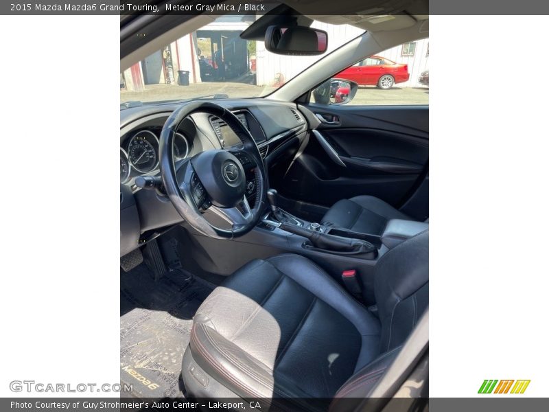 Meteor Gray Mica / Black 2015 Mazda Mazda6 Grand Touring