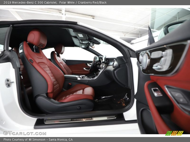 Polar White / Cranberry Red/Black 2019 Mercedes-Benz C 300 Cabriolet