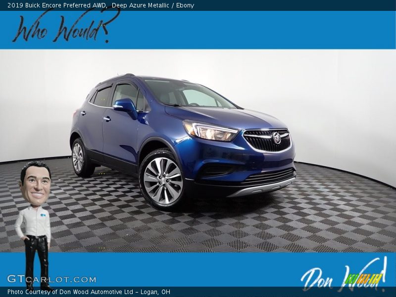 Deep Azure Metallic / Ebony 2019 Buick Encore Preferred AWD